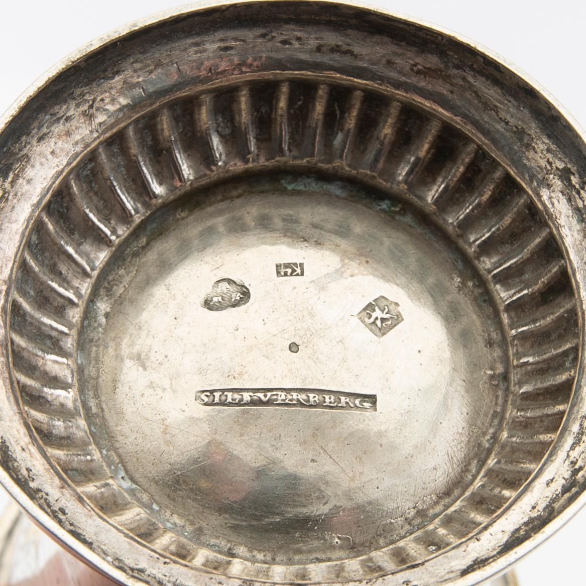 Andreas Silfverberg cup silver Ystad 1840.