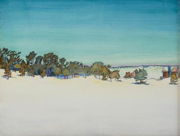 801. Axel Sjöberg, "Snö” (Snow), motif from Sandhamn.