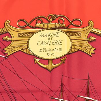 Hermès, scarf, "Marine et Cavalerie".