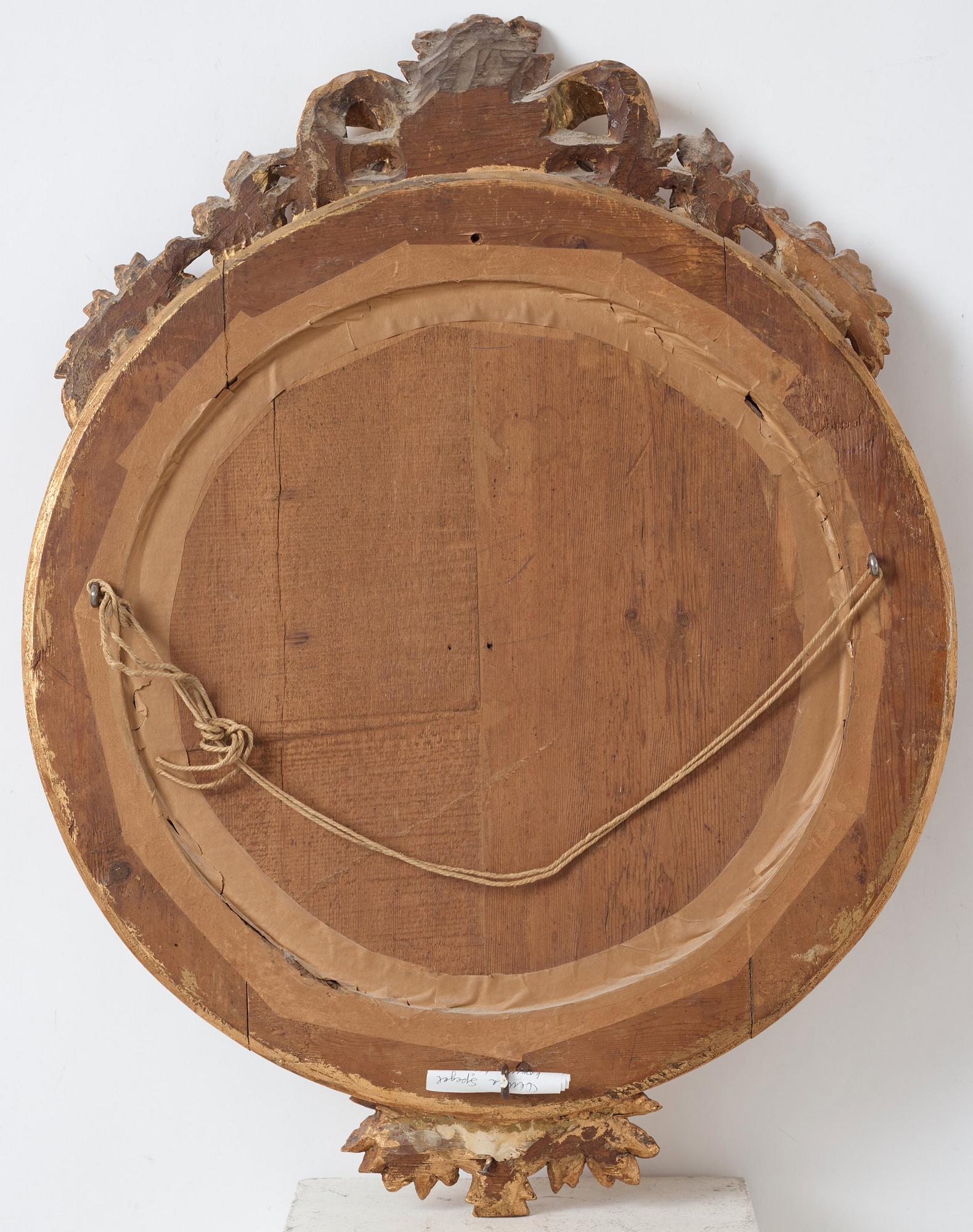 SPEGELLAMPETT, för två ljus, 1700-talets slut, Gustaviansk.