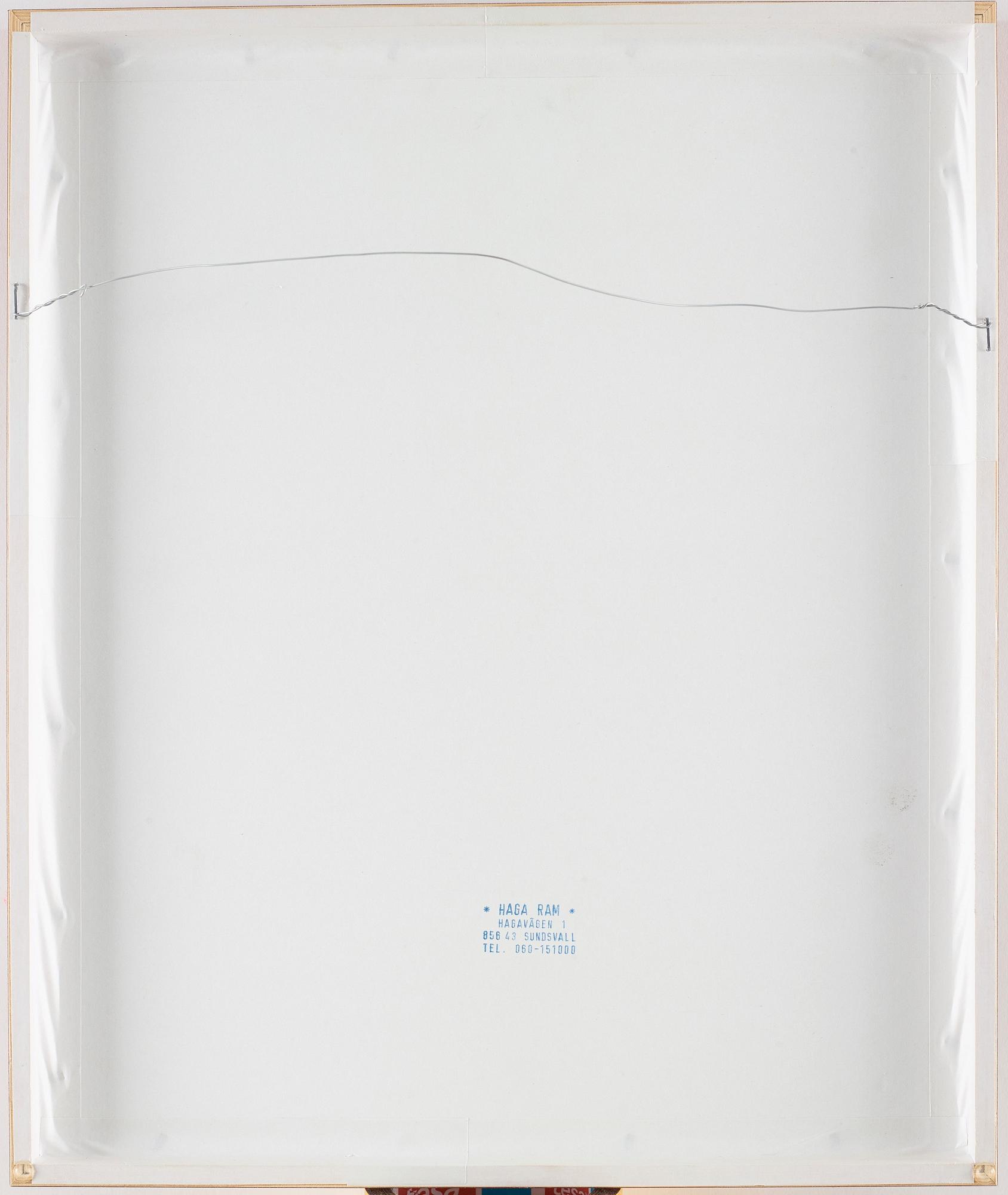 LENNART OLSON, Gelatinsilverfotografi, bär klisterlapp med fotografens copyright a tergo.