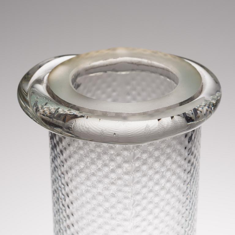 MARKKU SALO, A GLASS SCULPTURE. From the series "Depends on water". Signed M. Salo. Nuutajärvi, late 1990s.