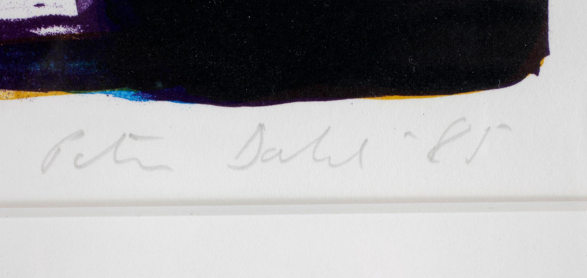 PETER DAHL, färglitografi, sign o numr 426/450. Dat -85.