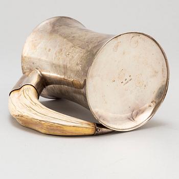 A silver jug made by Axel Bergman, Stockholm in 1904.