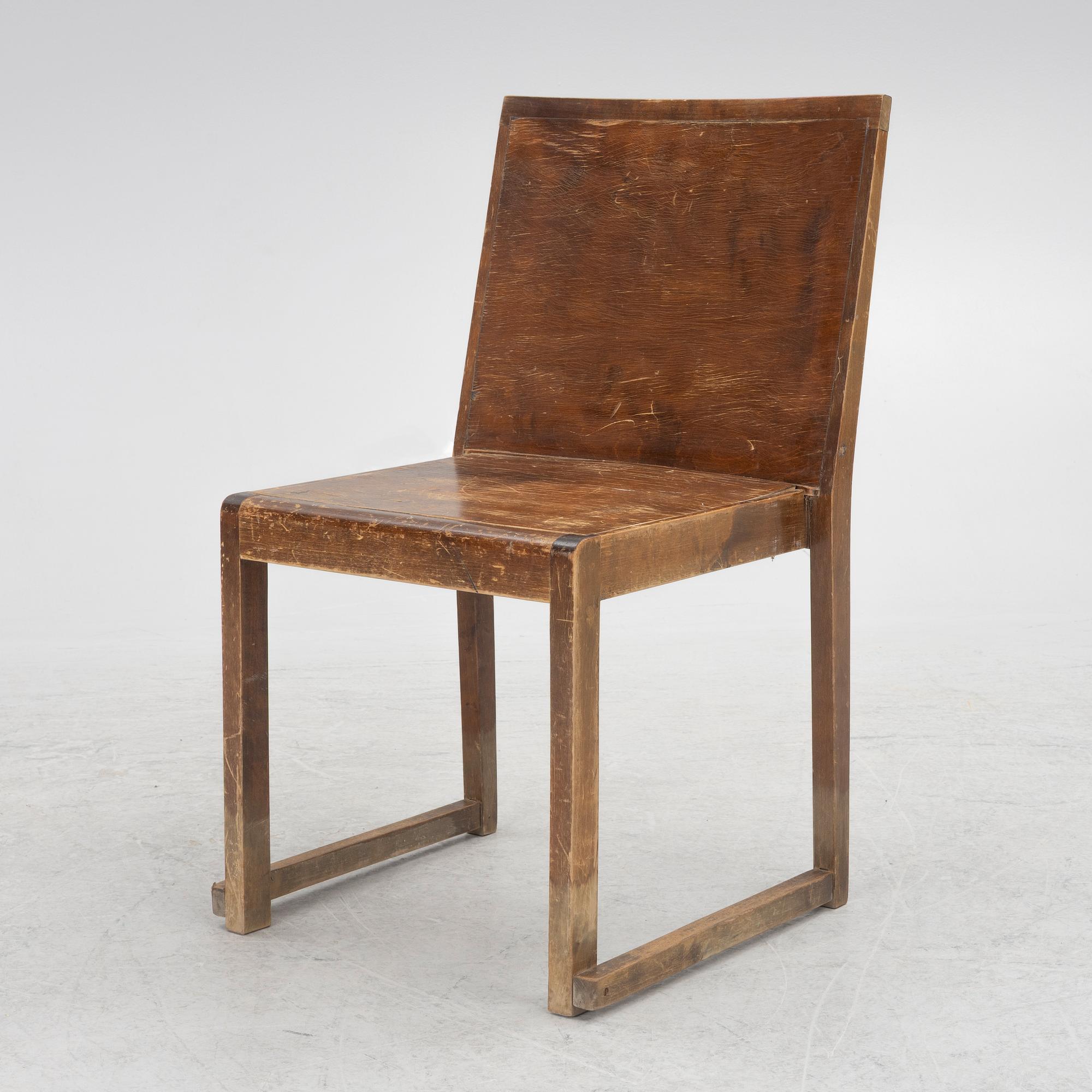 A functionalist chair, 1930s.