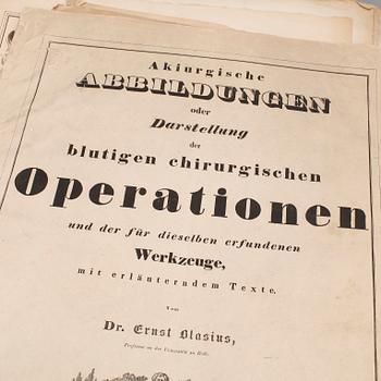 BOK, "Akiurgische abbildungen...der blutigen..operationen..", Dr. Ernst Blasius, Berlin 1833.