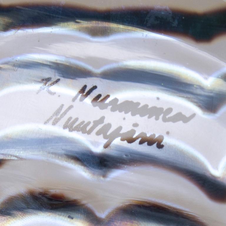 FIGURIN, glas, signerad K. Nurminen Nuutajärvi.