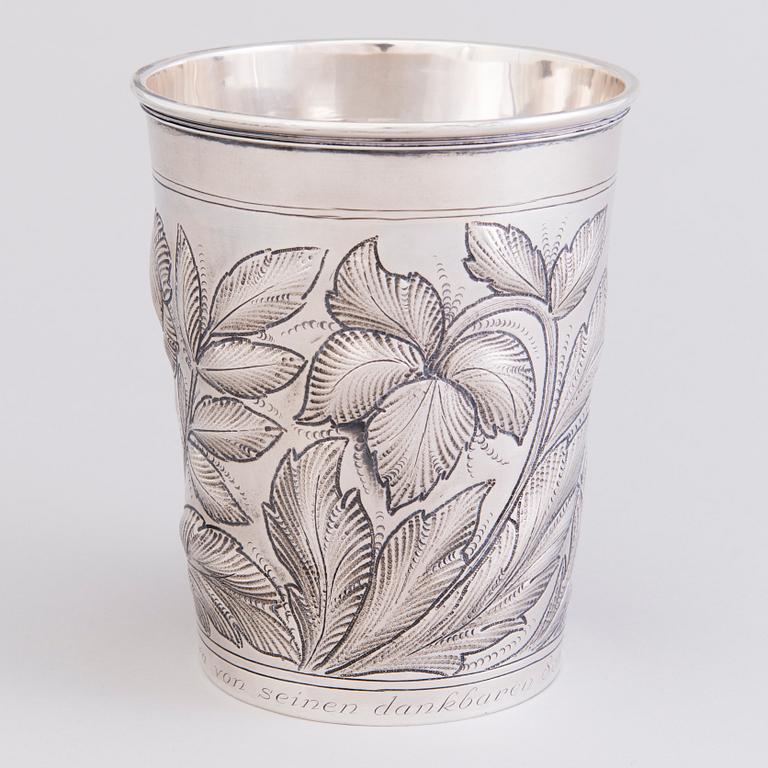 A Danish sterling silver vase, mark of Axel Salomonsen (1933-77), Copenhagen. Finnish control marks 1951.