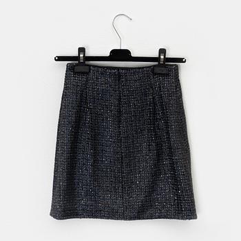 Marc Jacobs, a sequin skirt with silk lining, size 0.