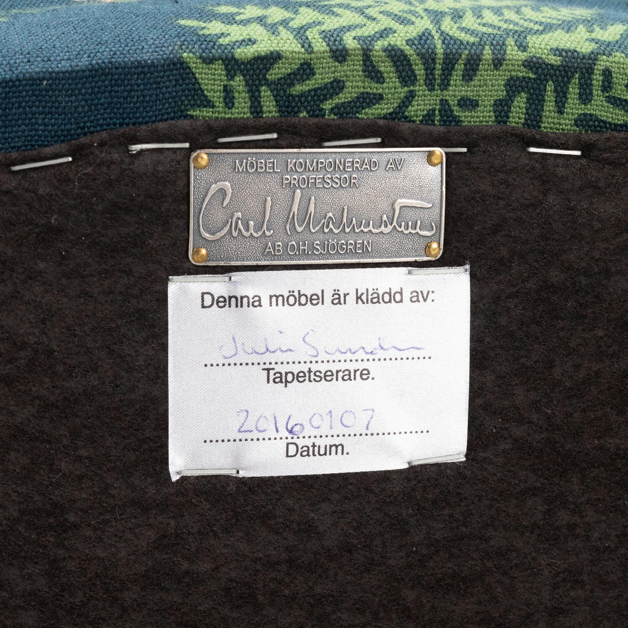 Carl Malmsten, fåtölj, ”Farmor”, 1900-talets andra hälft.