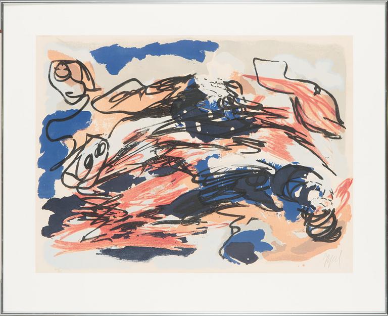 Karel Appel, lithograph in colours, signed and numbered 101/125.