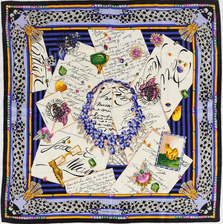 Cartier, scarf.