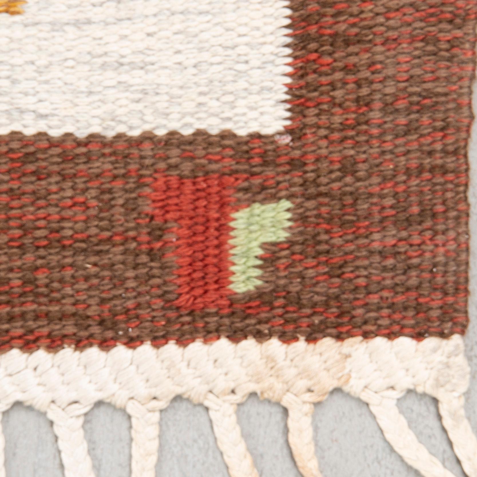 Erik Lundberg, rug, flat weave, Vävaregården Eringsboda, approximately 276x225 cm.