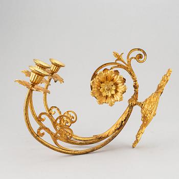 A pair of wall sconces from the late 19th century.