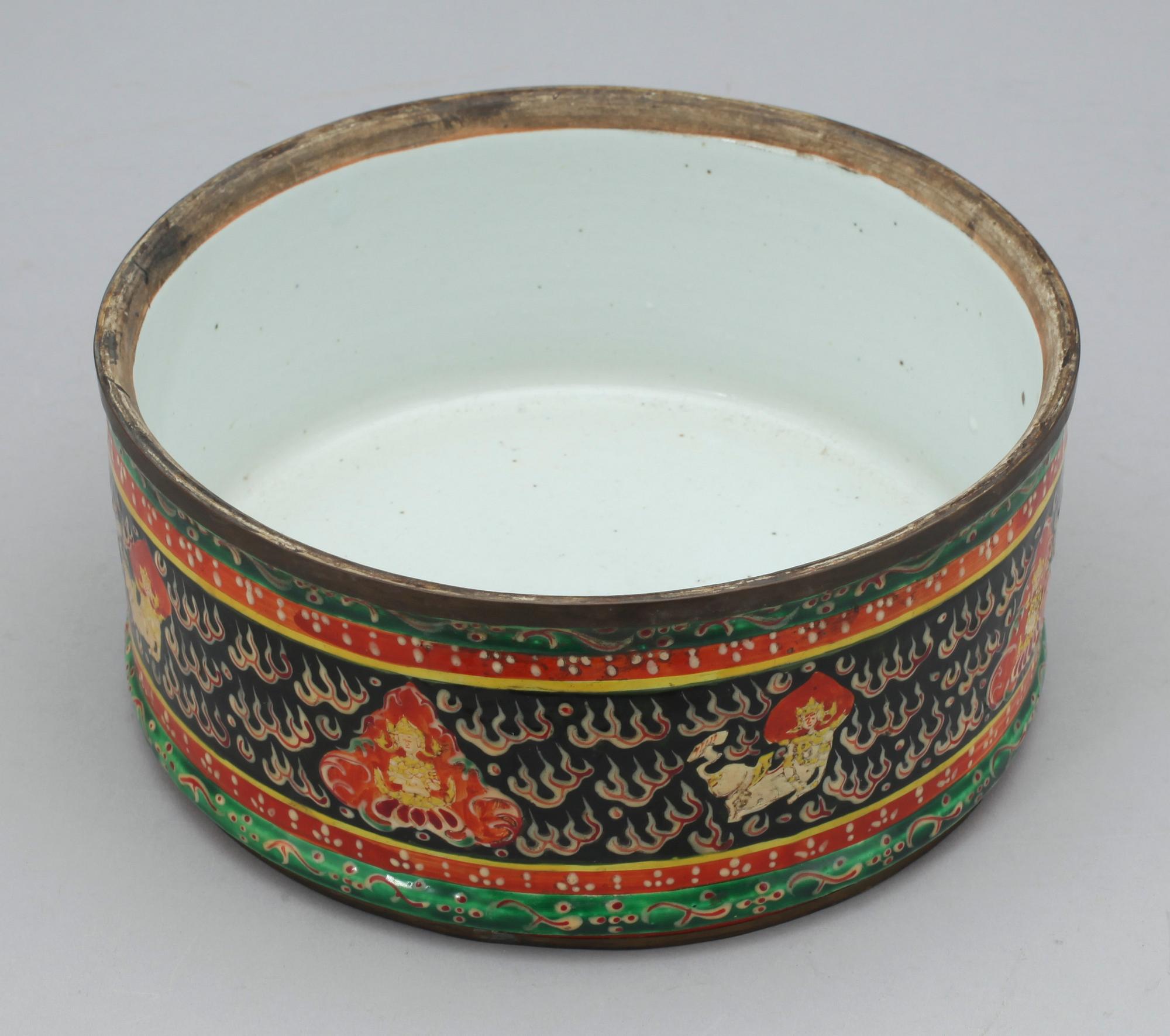 SKÅL, porslin, sydostasien, troligen 1800-tal.