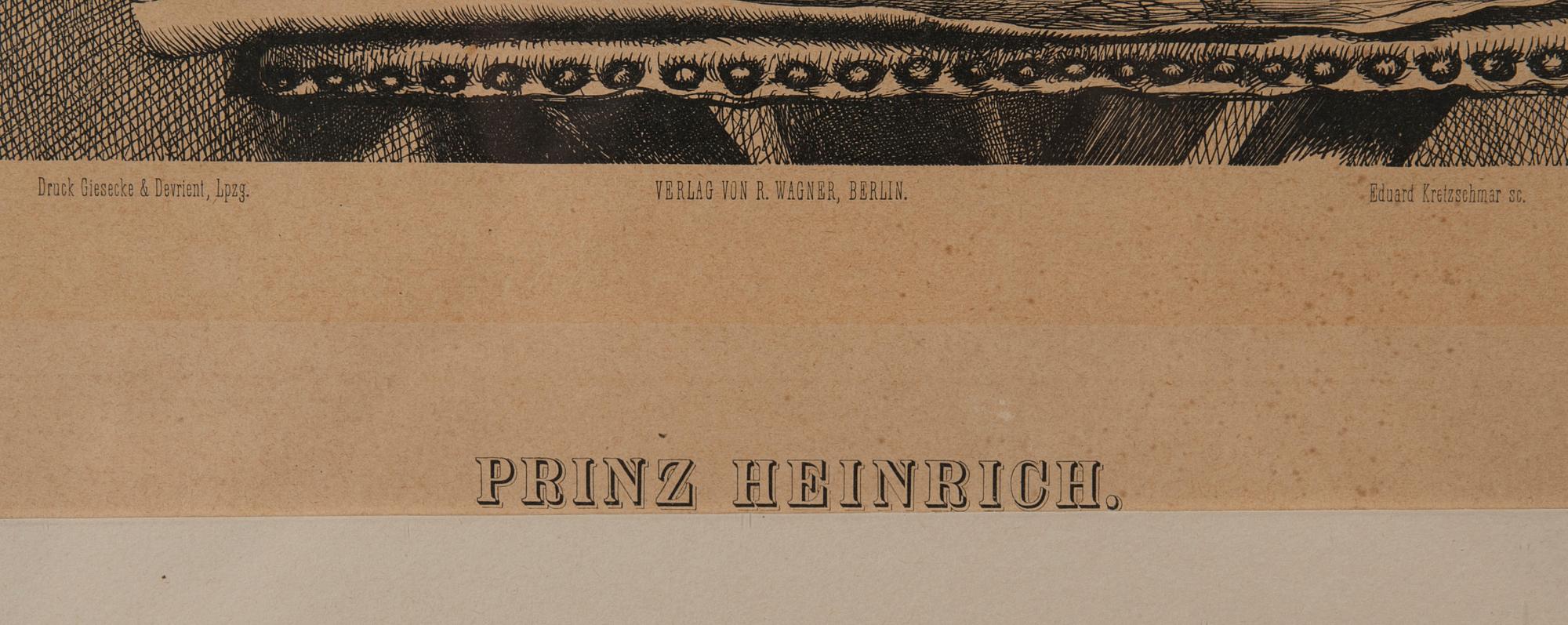 LITOGRAFIER, 6 st, Verlag von R. Wagner, Berlin, 
Eduard Kretzschmar, 1800-talets slut.