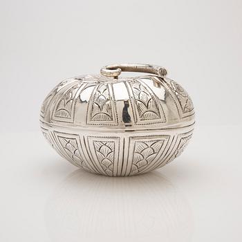 Ask med lock, sterling silver, Mexiko.