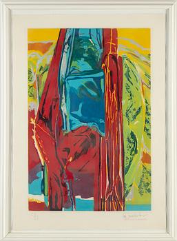 JOHN CHAMBERLAIN, etching, aquatint, signed 28/48.
