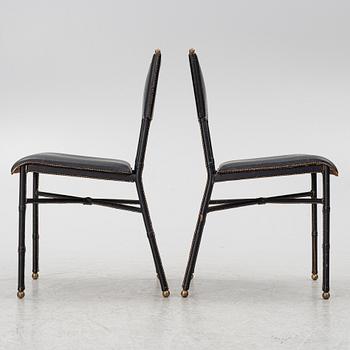 Jacques Adnet, attributed to, chairs, a pair, France, mid-20th century.