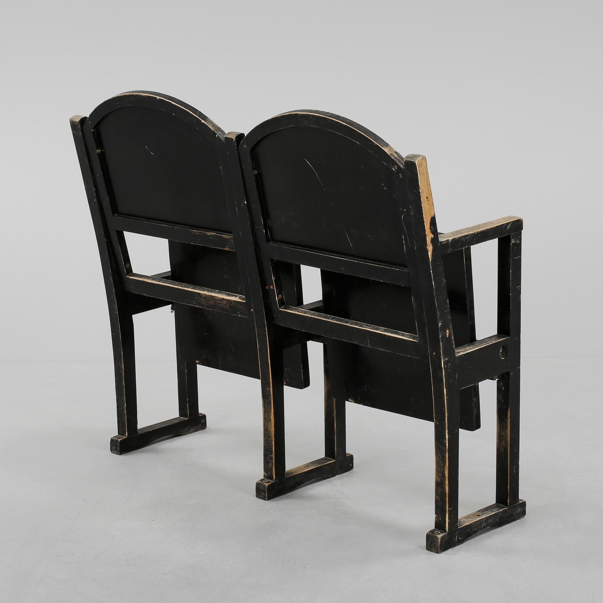 TEATERSTOLAR, ett par, Gemla möbelfabrik, Diö, 1930/40-tal.