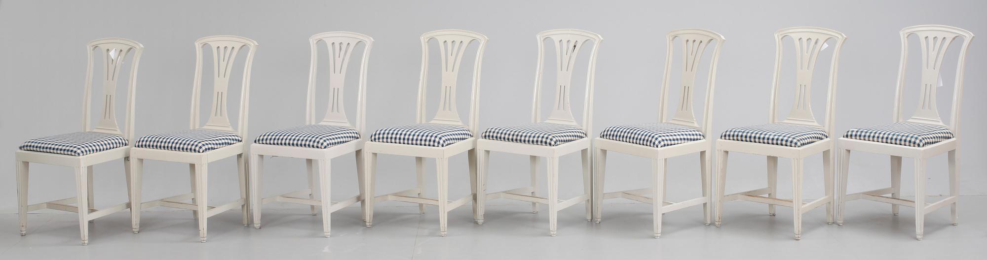 STOLAR, 8 st, gustaviansk stil, "Fresta", ur IKEAs 1700-tals serie.