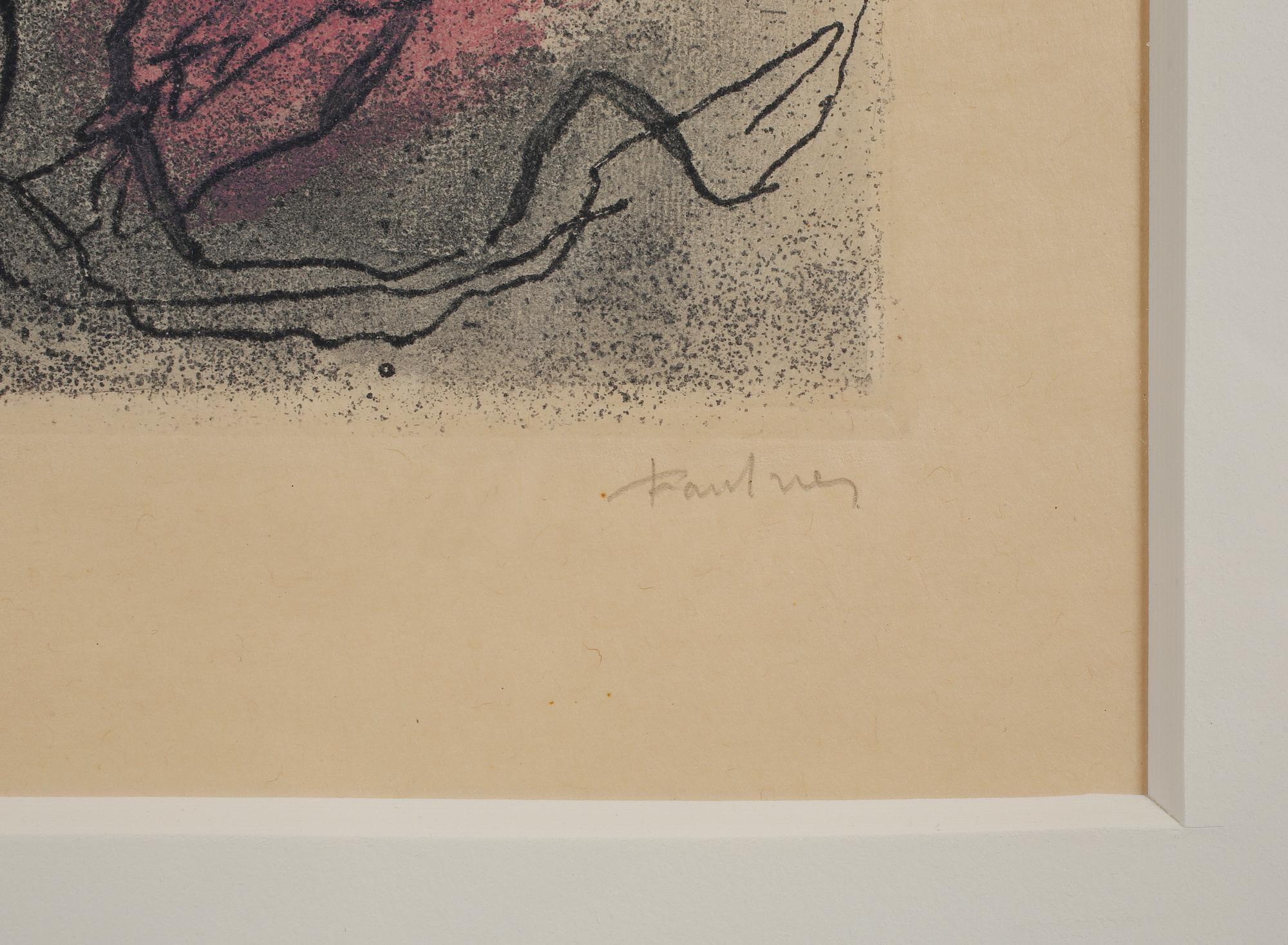 JEAN FAUTRIER, etsning, signerad och numrerad II/XXV.