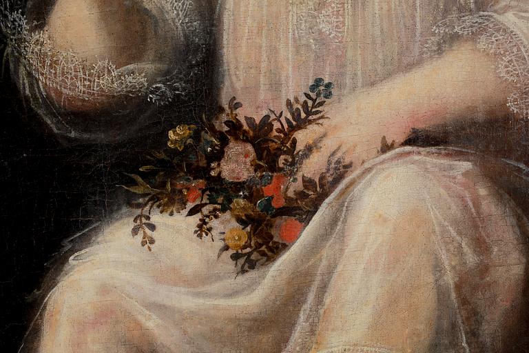 OKÄND KONSTNÄR, olja på duk, osignerad, 1600/1700-tal.