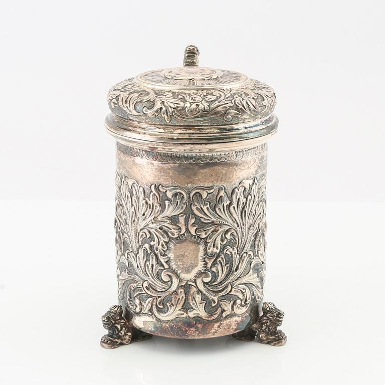 Baroque-style silver loving cup, Mema, Swedish import marks.