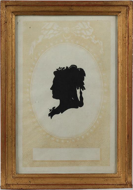 SILUETTER, 2 st, 1800-tal.