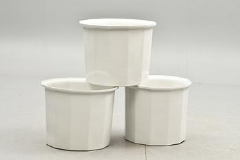 YTTERFODER, 3 st, porslin, "Oktavius", Karin Björquist, Gustavsberg.