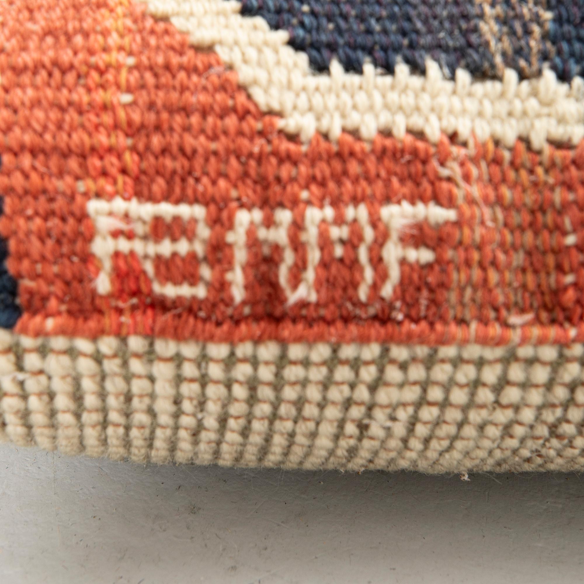 Märta Måås-Fjetterström, Cushion, “Red Horse”, approx. 39 x 39 cm, signed ABMMF.