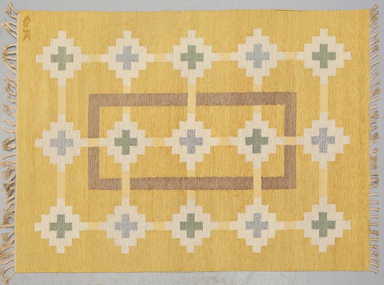 MATTA, rölakan, monogramsignerad GK, 1900-talets andra hälft, 204 x 138 cm.