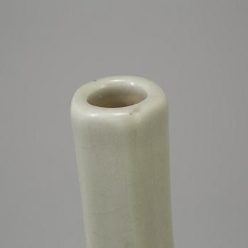 A presumably modern made celadon-glazed vase with Qianlong mark.