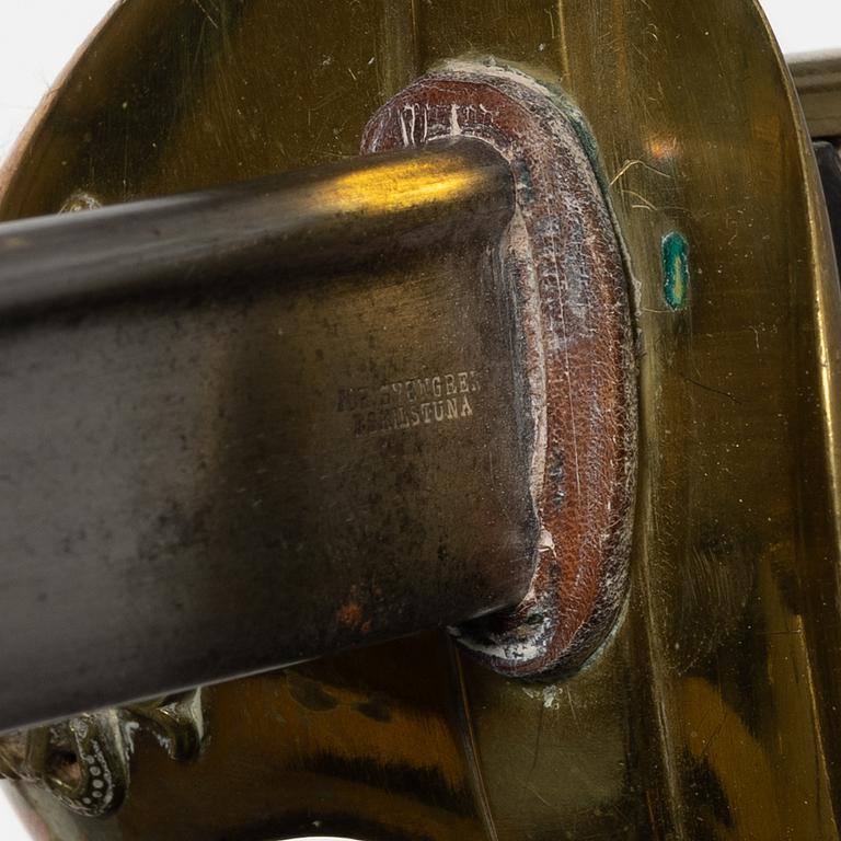 A Swedish officer's sabre, with scabbard, second half of the 20th century.