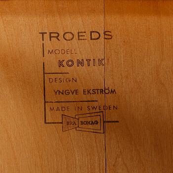STOLAR, 4 st, "Kontiki", Yngve Ekström, Troeds, Bra Bohag, 1900-talets tredje kvartal.