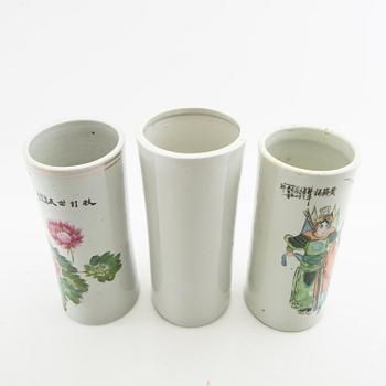 Vaser 3 st Kina 1900-tal porslin.