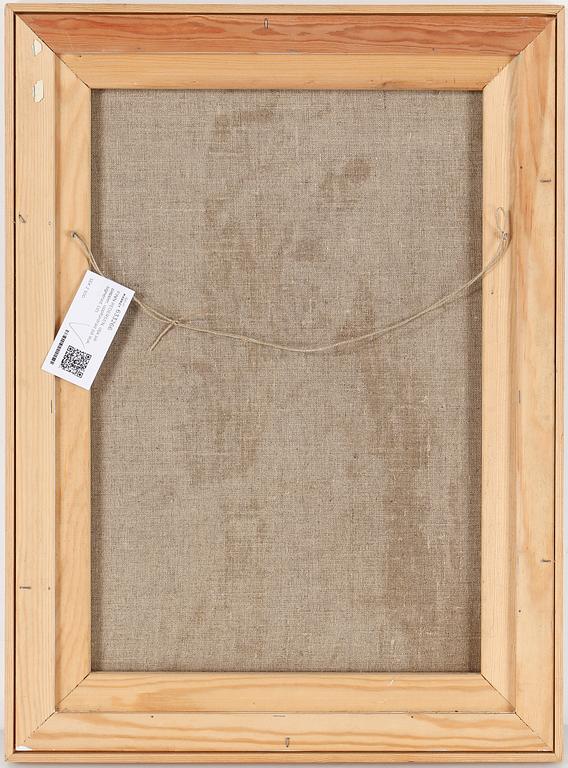 FINN PEDERSEN, olja på papper, uppfordrad på duk, signerad.