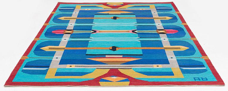 Agda Österberg, a carpet, flat weave and tapestry weave, ca 341 x 222 cm, signerad AÖ.