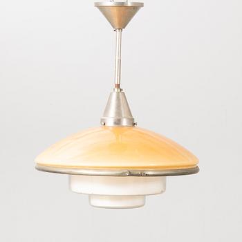 Otto Müller, Ceiling lamp, "Sistrah pendant", Megaphos, first half of the 20th century.