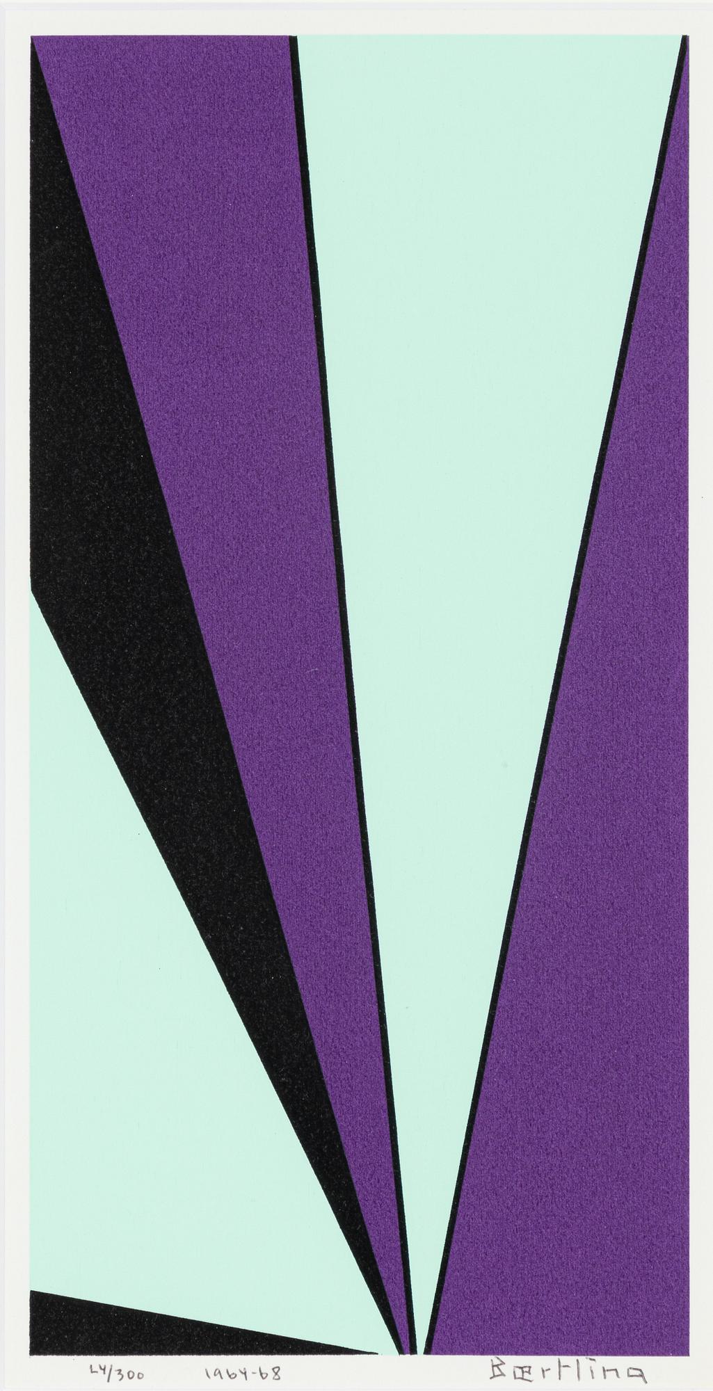 Olle Baertling, färgserigrafi, signerad och daterad 1964-68, samt numrerad 24/300.