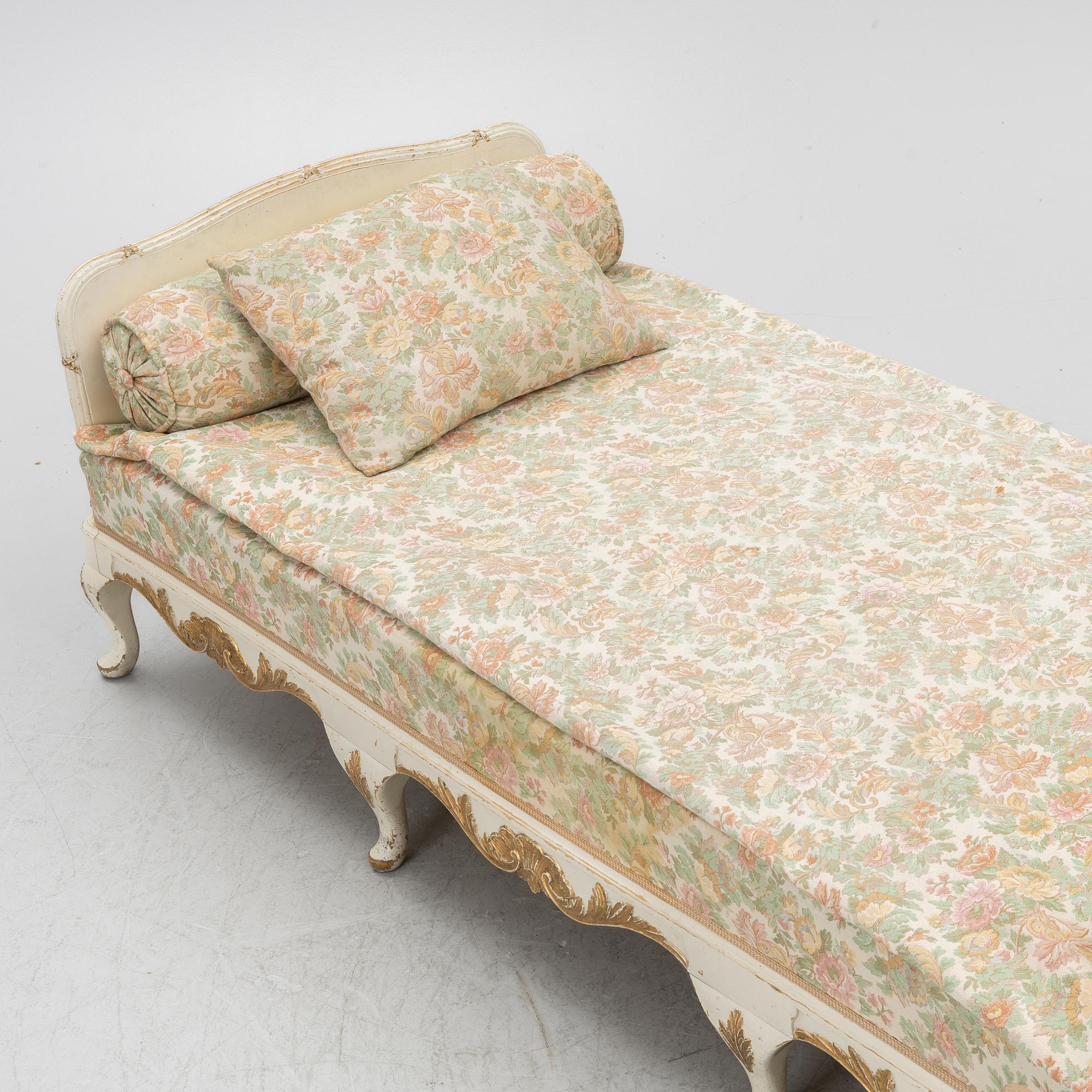 A Rococo.style bed, first half of the 20th century.