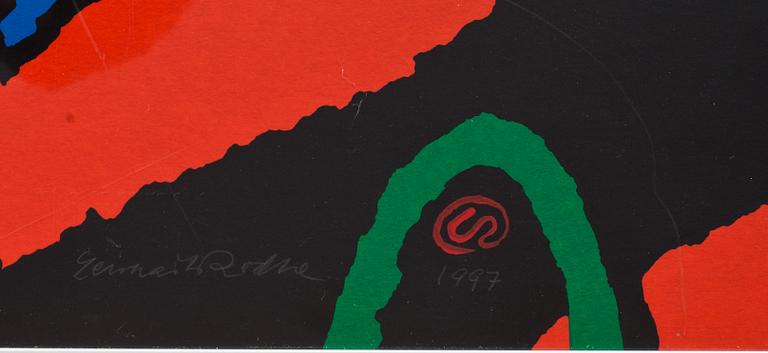LENNART RODHE, färgserigrafi, signerad, daterad 1997 och numrerad 188/200 .
