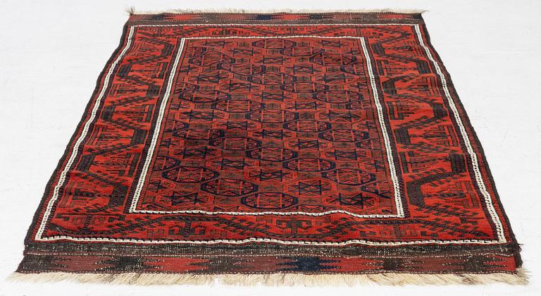 Matta, antik, Beludj, ca 200 x 103-06 cm.