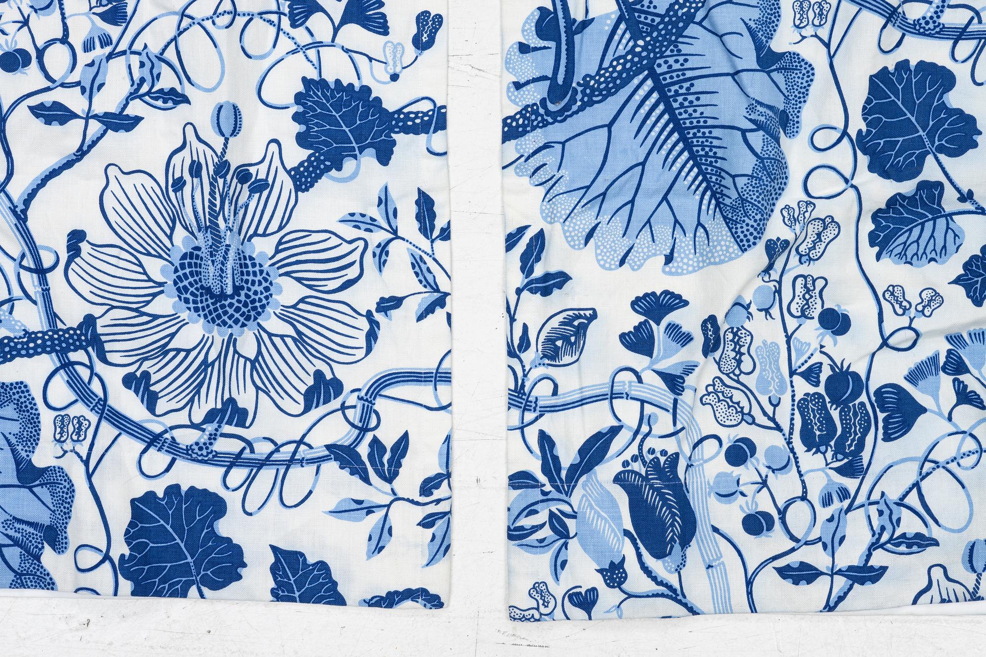 Josef Frank, a pair of curtains, "La Plata", Svenskt Tenn.