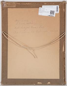 ANGE TISSIER, Blyerts/kritteckning, signerad med dedikation till (Amalia) Lindegren.