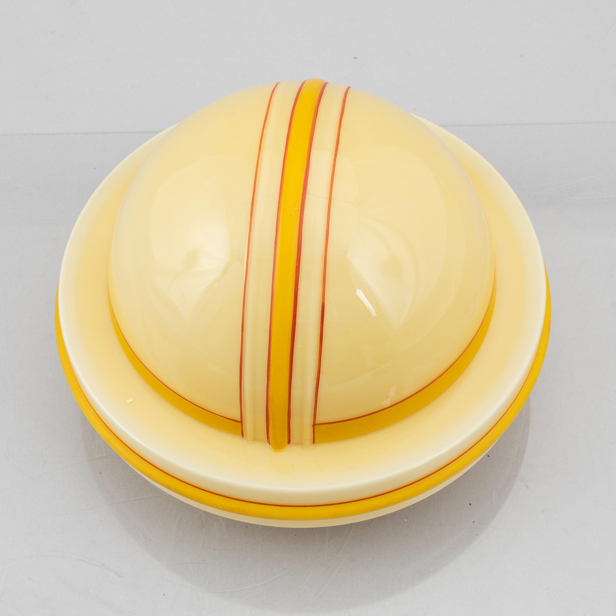 Ceiling lamp, functionalist, possibly Poland, 1930s.