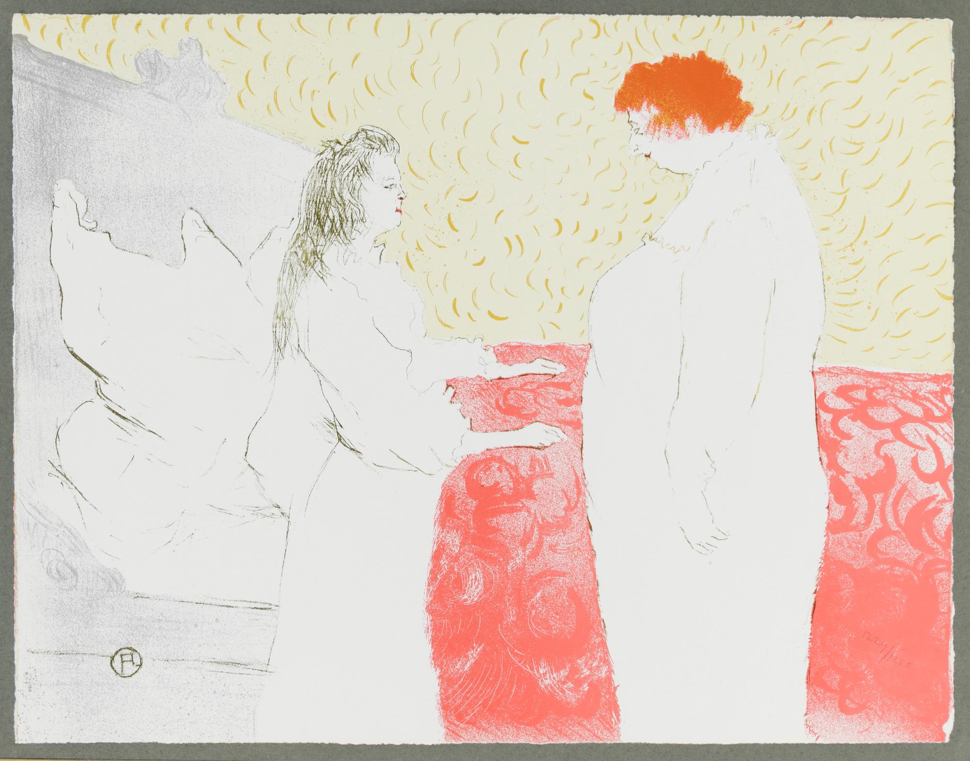 MAPP med färglitografier, 11 st, "Elles", efter Henri Toulouse-Lautrec, numrerad upplaga 1229/1250, London, 1969.