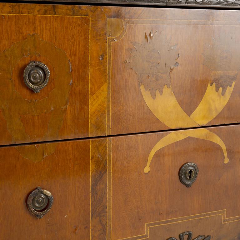 A Gustavian style chest of drawers, early 20th Century.