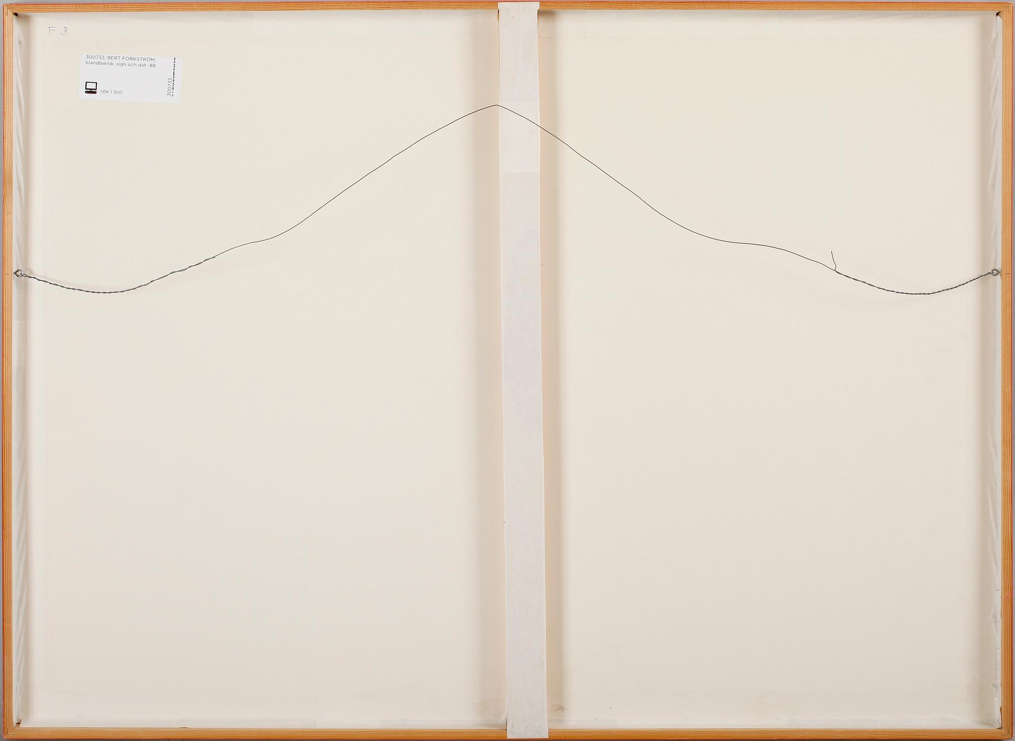 BERT FORKSTRÖM, blandteknik, sign och dat -88.