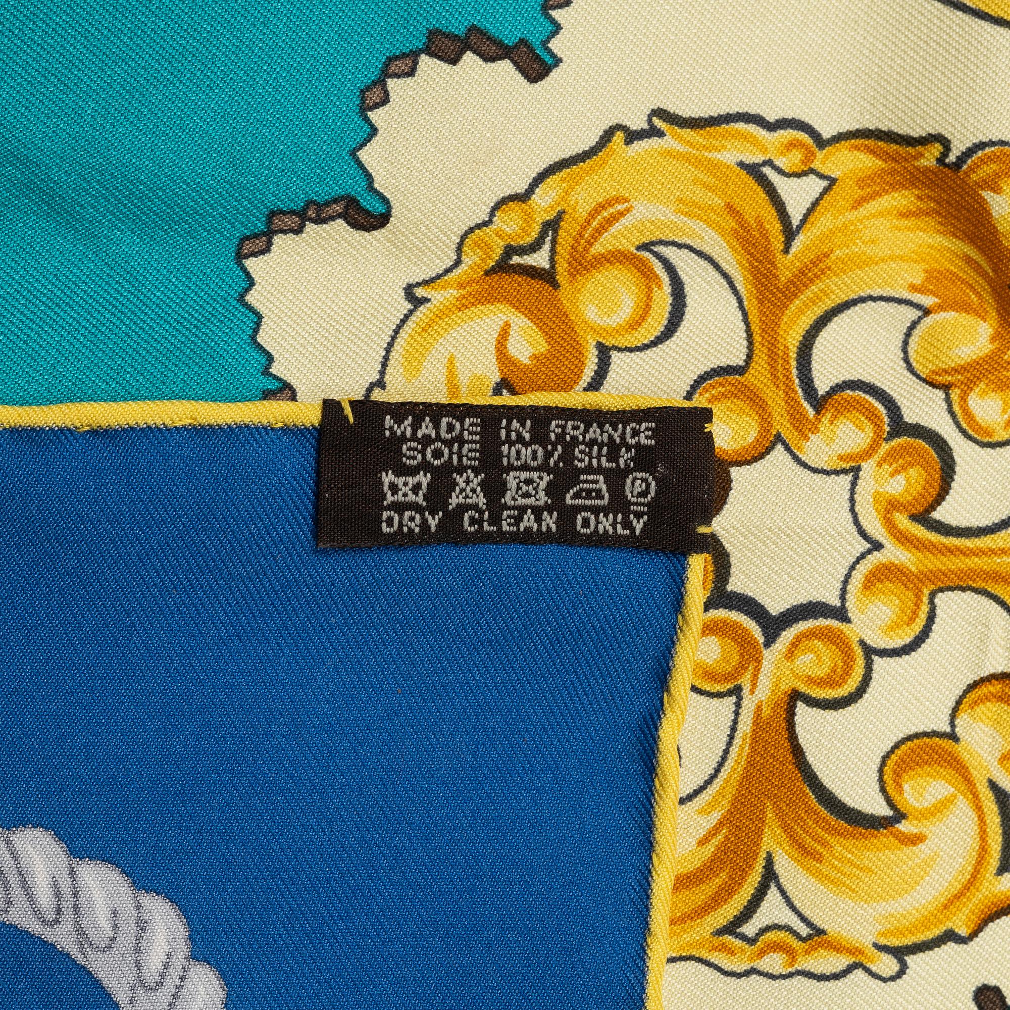 Hermès, scarf, "Cuivreries".